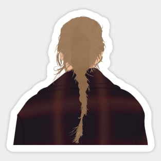 taylor braid hair cover back Sticker